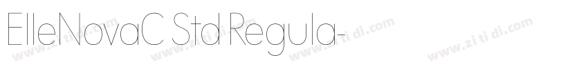 ElleNovaC Std Regula字体转换